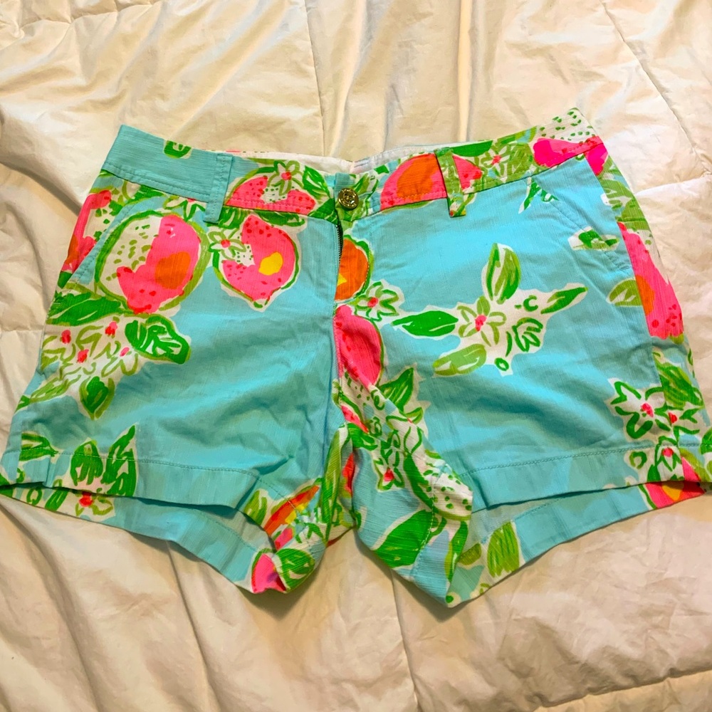 LILLY PULITZER lemonade print shorts
